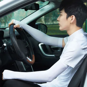 

1 Pair UV Protection Long Arm Sleeve Running Golf Cycling Soft Cooling Warmer Gloves for Adult/Child EIG88