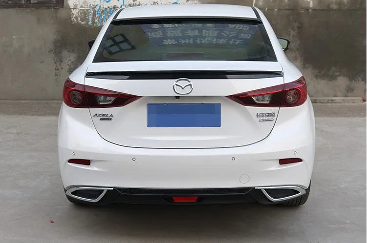 Для Mazda 3 Axela задний бампер диффузор обвес защитные бамперы для Fit- Mazda 3 задний спойлер бампер задняя губка