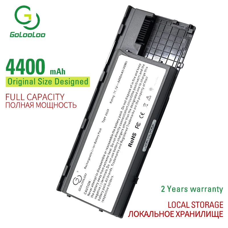 Аккумулятор Golooloo для ноутбука Dell Latitude D620 D630 D630c D631 UMA/ATG/XFR ATG Precision M2300 0GD775 0GD787 11 1 в 6