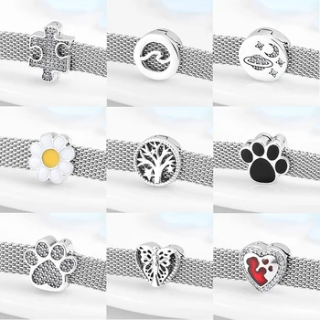 

High quality Clip Beads 925 Sterling Silver hearts and round charms Fit Original reflexions Bracelet Charms Jewelry making
