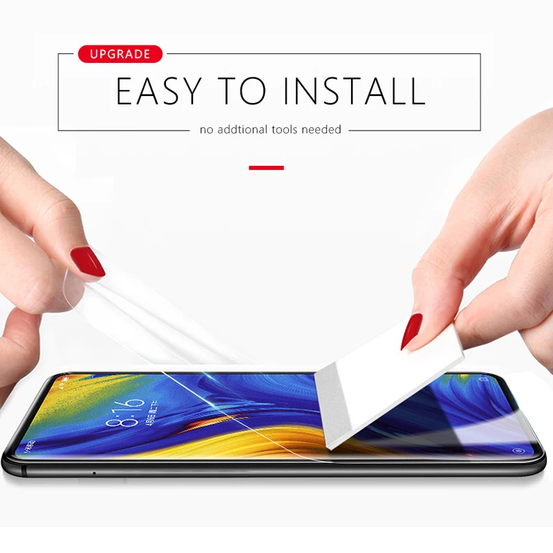 Изогнутая 3d пленка CHYI для Xiaomi Note 10 pro 3 защита экрана Mi Note3 нано гидратационная