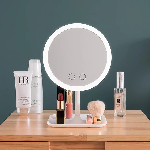 Makeup mirror with led light Dressing table mirror beauty ring light mirror Beauty Tools For Photo