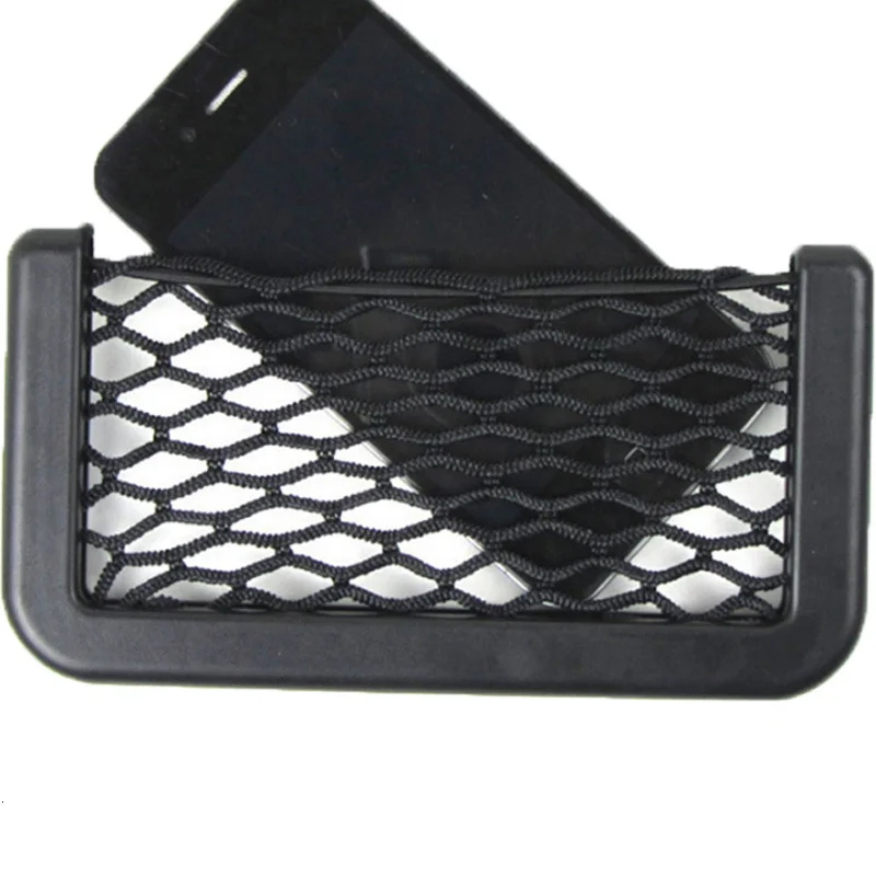 Универсальная автомобильная сумка, бардачок, автомобильный мобильный телефон, сумка для хранения, креативная автомобильная сумка для мелочей, паста, Сетчатая Сумка, автомобильные принадлежности