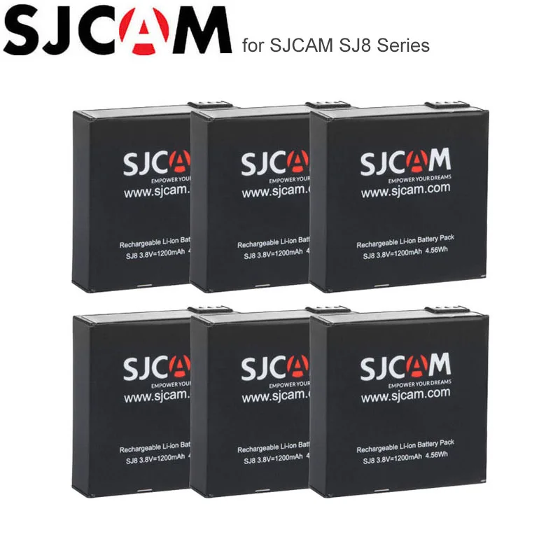 Оригинальный аккумулятор SJCAM SJ8 Pro 1200 мАч литий ионные батареи для Plus/SJ8 AIR