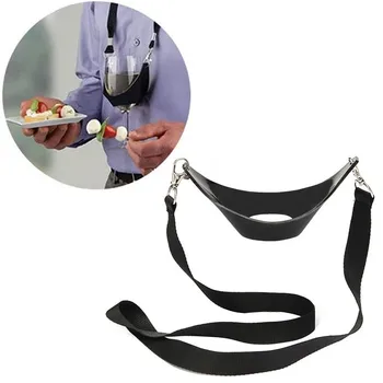 

1Pcs Wine Glass Holder Strap Support Neck Strap for Birthday Cocktail Party Bar Tools Portable Black Wine Glass Holder #Y5