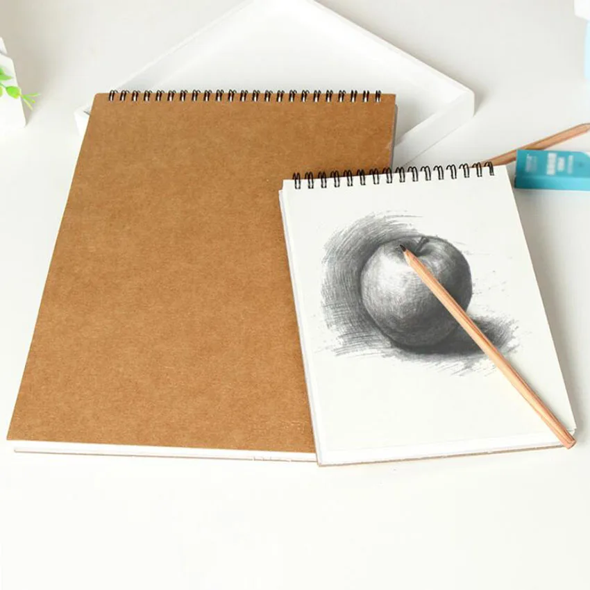 DIY Blank Fabric Sketchbook - Spiral Bound Art Journal For Drawing, Sewing & Mixed Media, Portable Beige Journal - View #9