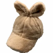 Новая Зимняя кепка Женская милая японская дикая плюшевая теплая бейсбольная кепка