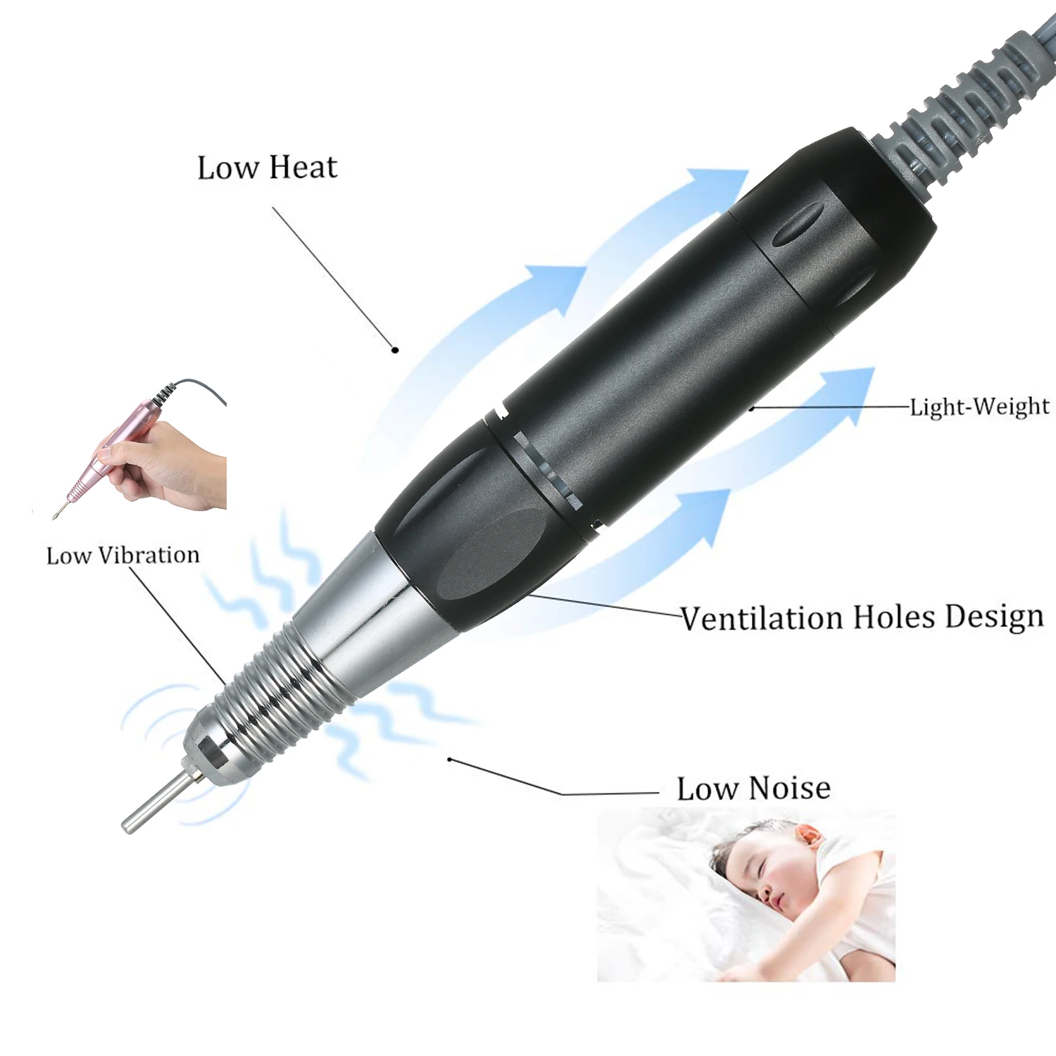 Профессиональная электрическая машинка для маникюра и педикюра 30000