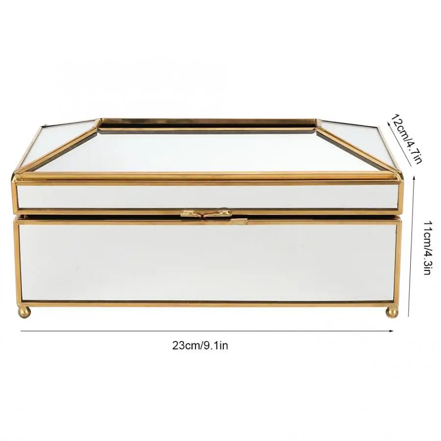 Gold Luxury European Style GlassTissue Box Home Office Desktop Tissue Dispenser Box Paper Holder Extraction Storage Box - Цвет: Gold