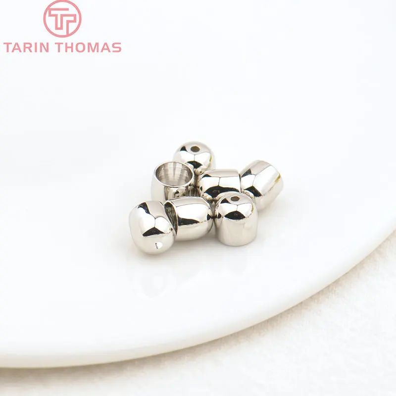 (3487)12PCS 6MM 8MM 10MM 11MM 24K Gold Farbe Messing Bead Caps Charms stecker Hohe Qualität Diy Schmuck Erkenntnisse Zubehör – Detail 16
