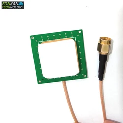 FONKAN – antenne en céramique UHF RFID 1dBi, Point d'alimentation unique, petite antenne 25x25 avec connecteur SMA MMCX IPEX 