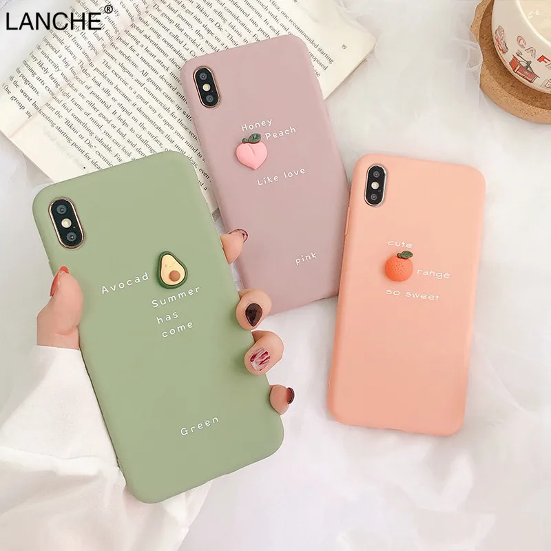 Мягкий чехол LANCHE из ТПУ для телефона Huawei Y9 2019 P20 P30 Mate 20 lite Honor Pro 3D DIY с фруктами 10