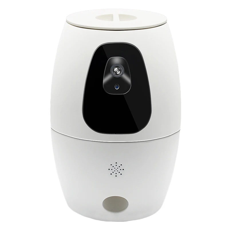 

Smart Automatic Pet Feeder Wifi Remote Control Food Feeding APP Support Video Monitor Camera Treat Dispenser for Cat Dog( EU Plu