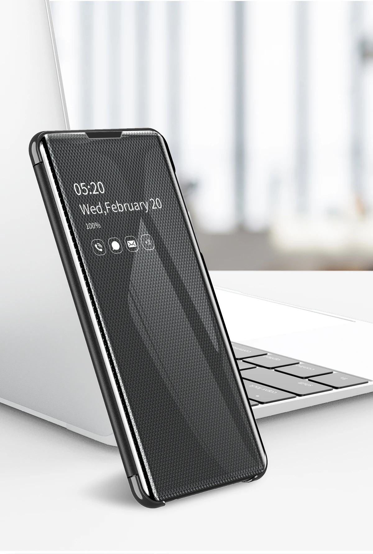 FLOVEME умный зеркальный чехол для samsung Galaxy A70 A10 A50 A30 M20 A750 A20E чехол для Galaxy S10 S9 S8 плюс S7 Edge Note 9 8 чехол-книжка