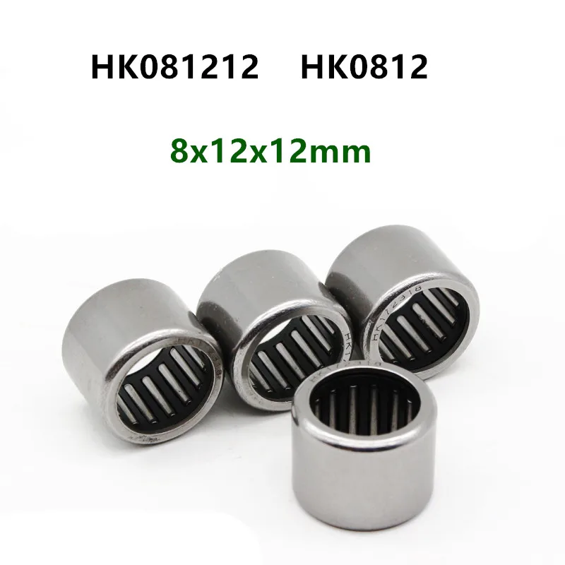 

50pcs/100pcs needle bearings HK081212 HK0812 8mm x 12mm x 12mm miniature Drawn cup needle roller bearing 8x12x12 mm