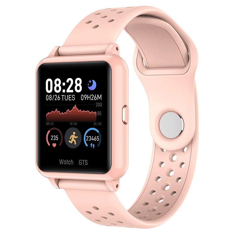 Pink Watch P8 смарт-браслет водонепроницаемый монитор сердечного ритма для мужчин и женщин смарт-браслет Будильник спортивные часы SmartWatch для Android IOS Телефон - Цвет: Pink Watch