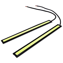 1 шт. супер яркий 17 см COB ультратонкий водонепроницаемый Led DRL Дневной ходовой светильник противотуманный светильник белый дневной ходовой светильник DC 12 В