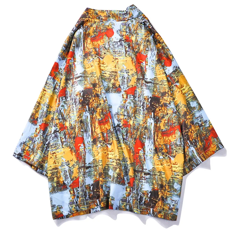 

Harajuku Graffiti Kimono 2020 Women/men Japanese Style Shirt Loose Clothes High Quality Print Asian Cardigan Spring Summer Top