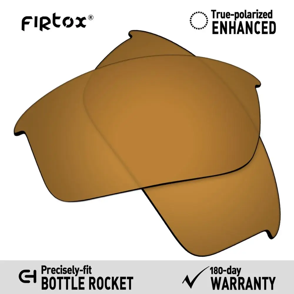 Bronze Golden Firtox настоящие поляризованные Сменные рассеиватели UV400 для солнцезащитных очков-солнцезащитных очков Rocket OO9164(Только Совместимые линзы - Цвет линз: Bronze Golden