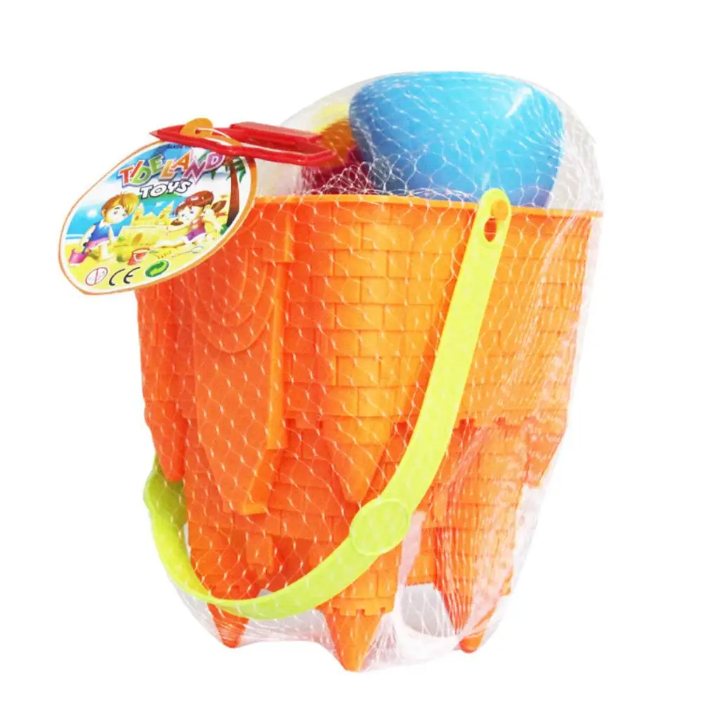 lower price  Kuulee 8Pcs Kids Simulate Castle Shape Bucket Spade Shovel Water Tools Sand Beach Toys Random Style