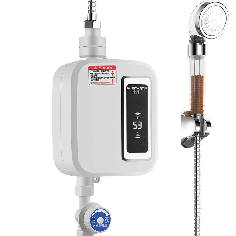 

Temperature Display Instant Hot Water Tap Shower Tankless Electric Faucet Kitchen Instant Hot Faucet Water Heater Heating