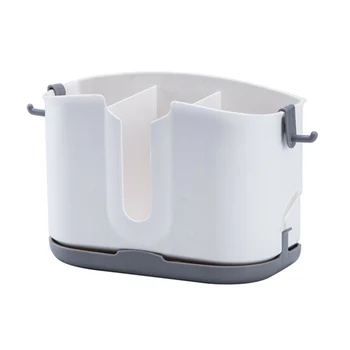 

Waterproof Shelf ABS Kitchen Storage Rack Adhesive Detachable Chopsticks Cage Organizer Flatware Drain Wall Hanging Tableware