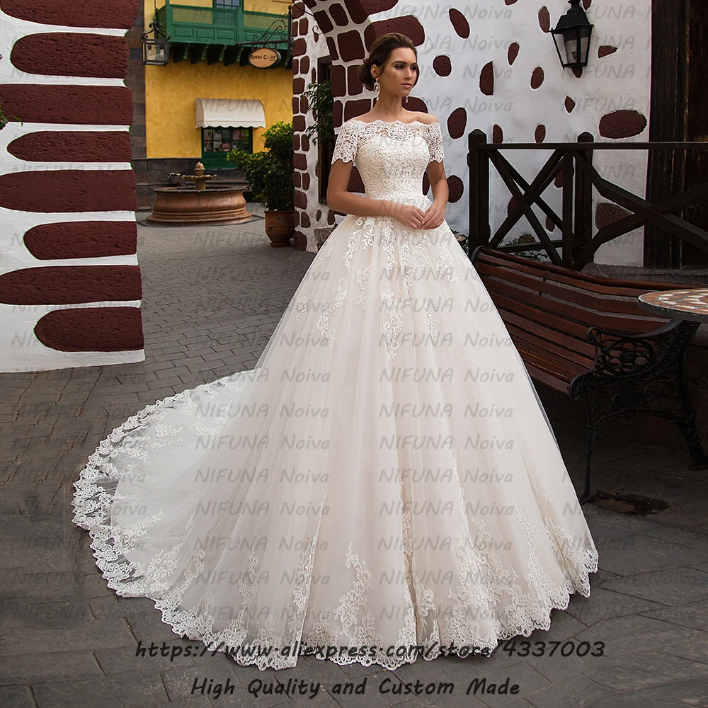 Винтажные Свадебные платья Robe de Mariee сексуальное кружевное свадебное платье с открытыми плечами и рукавами