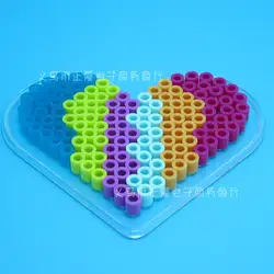 5 мм Bean Puzzle чистые твердые бобы DIY Творческий пазл ручной работы материал 500 г детская игрушка