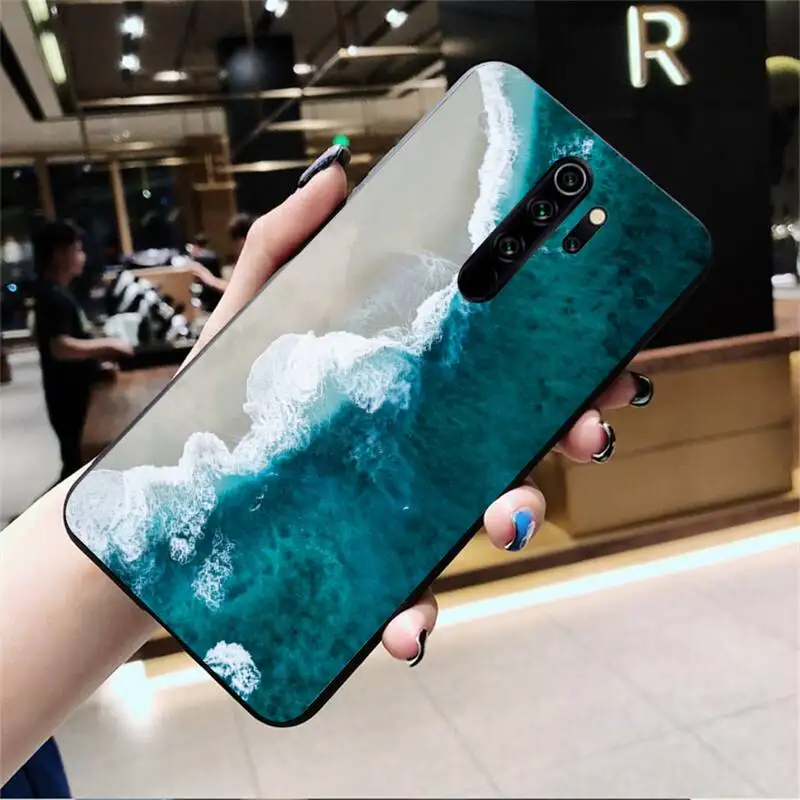 xiaomi leather case charging Beautiful mountain sea island DIY Painted Bling Phone Case for Redmi Note 9 8 8A 8T 7 6 6A 5 5A 4 4X 4A Go Pro xiaomi leather case glass