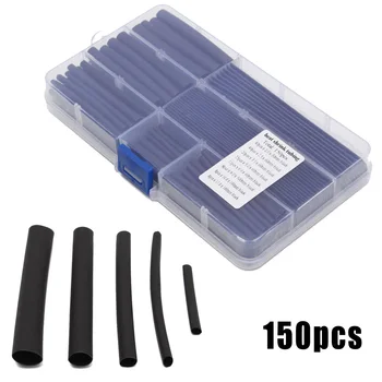 

Supplies Heat Shrink Tube Insulated Equipment 150pcs Set Black Assorted