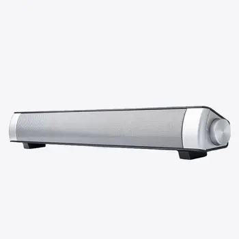 

USB Chargeable Bluetooth Soundbar Subwoofer Stereo Speaker for Computer Desktop Laptop PC High Sound Performance