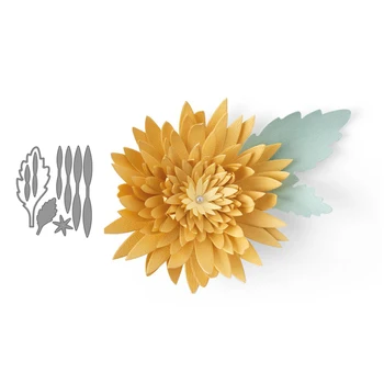 

Flower Chrysanthemum Metal Cutting Star Dies for DIY Scrapbook Cutting Die Paper Cards Embossed Decorative Craft Die Cut