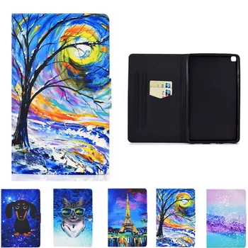 

Print Cartoon Case for Samsung Tab A 8.0 2019 T290 Tablet PU Leather Protect Shell for Galaxy Tab A 8 A8 SM-T290 T295 T297 Coque