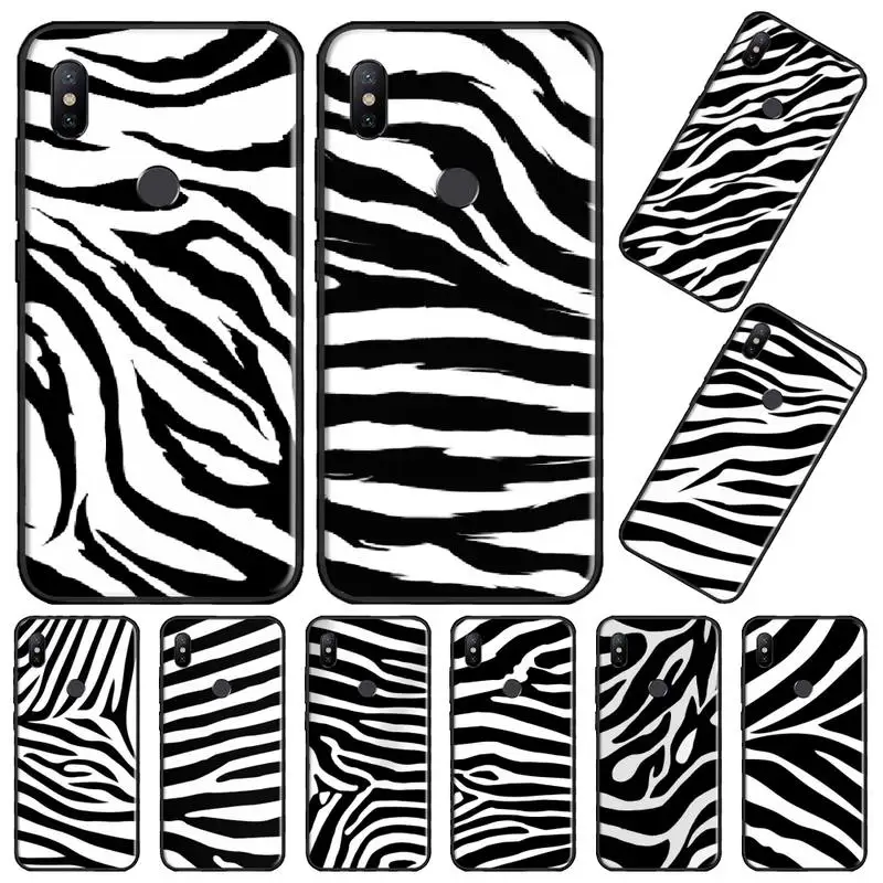 

Zebra print clip art animal Phone Case For Xiaomi Mi A1 A2 5 6 6PLUS 8 9 SE Lite MIX 2 2S MAX 2 3 Pocophone F1