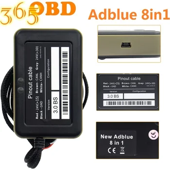 

High quality Adblue 8 IN1 Emulation Box with Programing Adapter +Adblue 9 IN 1 For MEN/MB/SCANIA/DAF/RENAULT/CUMMIN