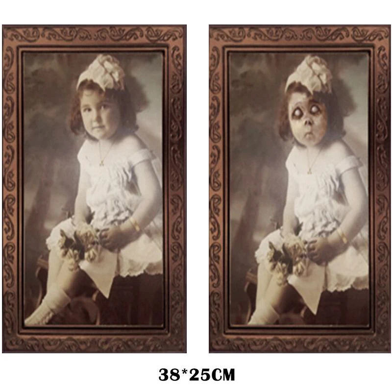 A 3D Ghost фоторамка украшения-ужастики для хеллоуина принадлежности для рукоделия девичник вечерние украшения тематическая вечеринка Хэллоуин реквизит - Цвет: A