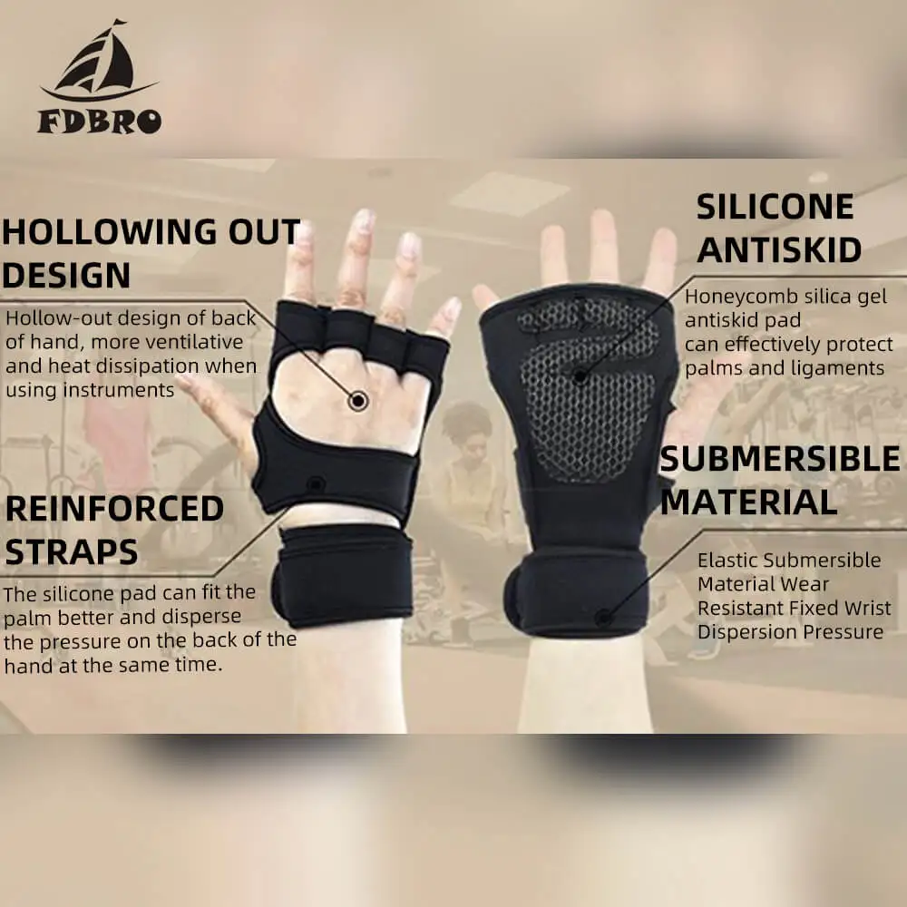 Мужские спортивные перчатки для тренировок нескользящие занятий бегом