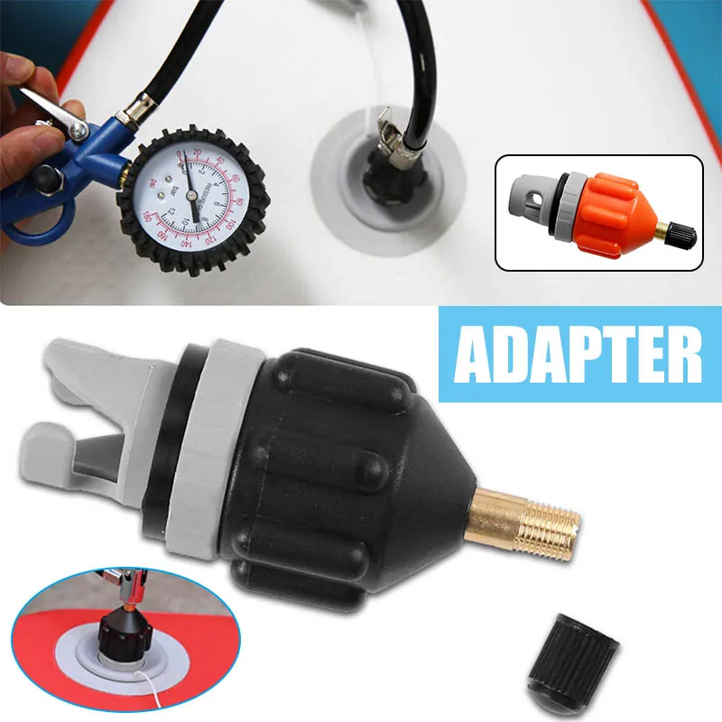 Air Valve Adaptor Wear-resistant Rowing Boat Air Valve Adaptor Nylon Kayak Inflatable Pump Adapter for SUP Board