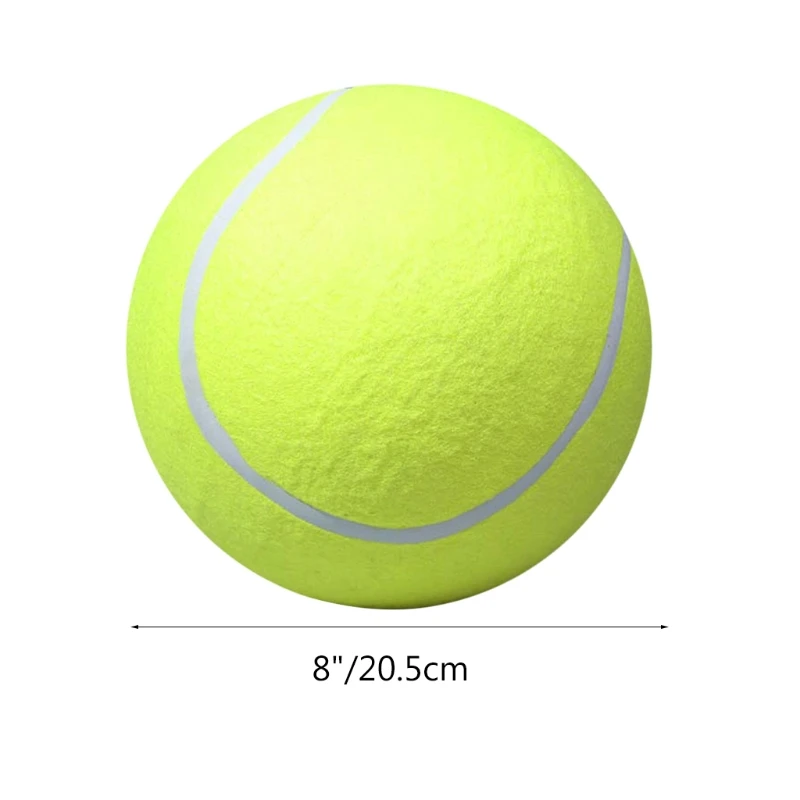 Tennis Balls 20.5cm Pet Dog Toy Tennis Ball Pet Training Toys Inflatable Oversize Giant Rubber Tennis Chew Balls for Large Puppies Fun