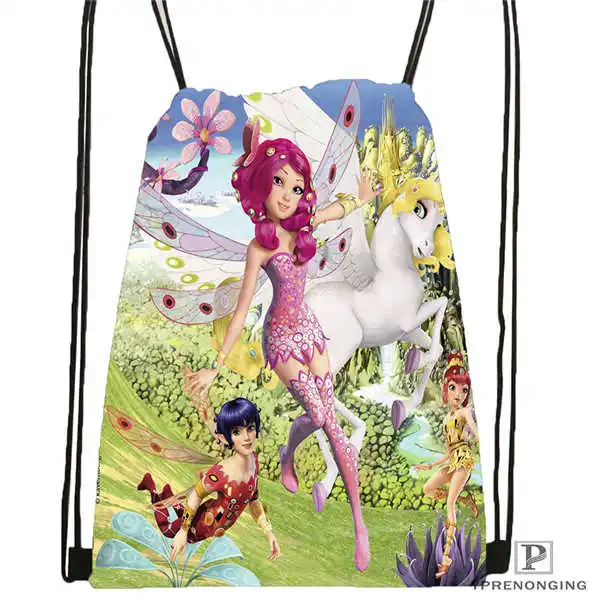 Custom My and Magic Me походная сумка на шнурке милый рюкзак для детей(черная спинка) 31x40 см#180531-04-01 - Цвет: Drawstring Backpack