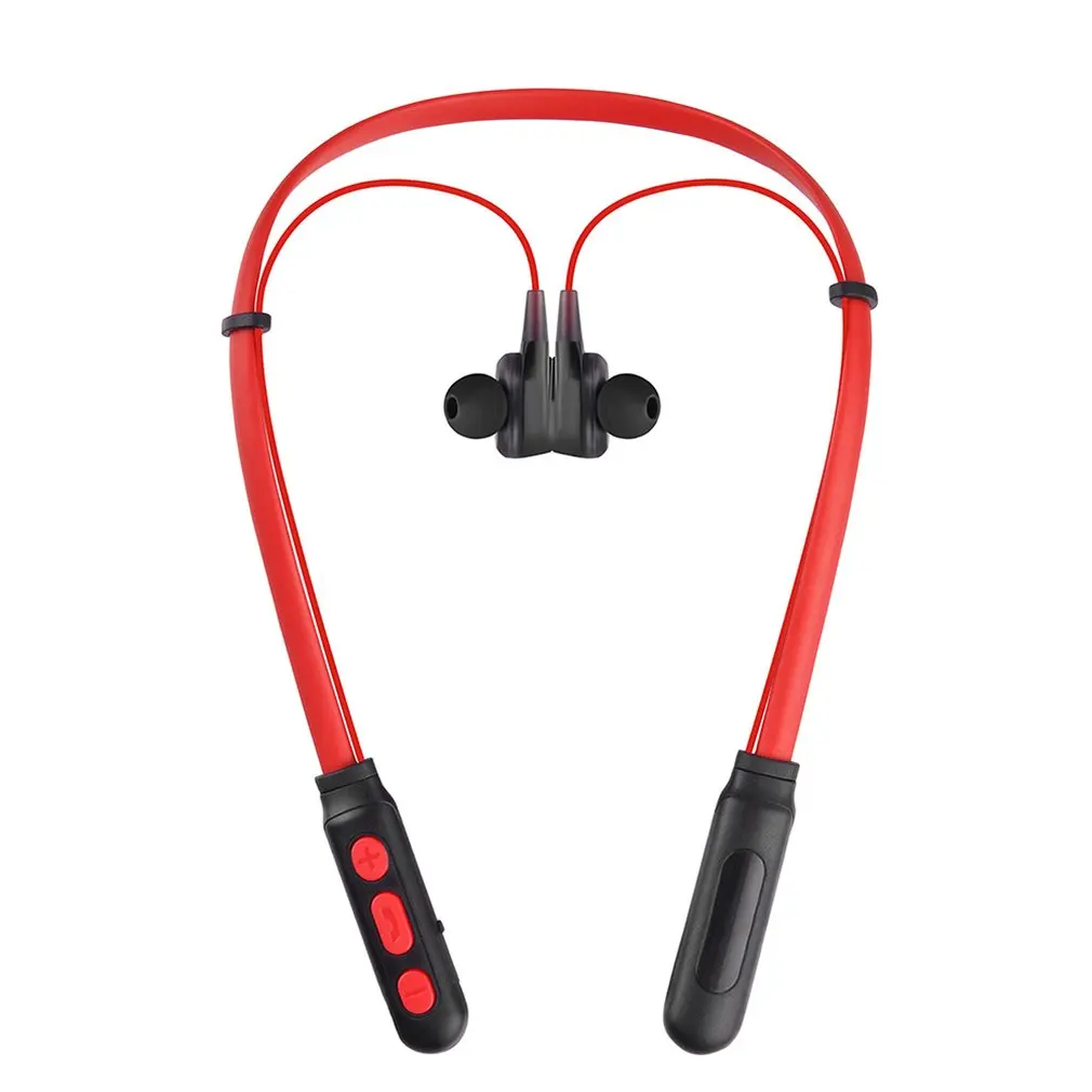 Bluetooth наушники, беспроводная гарнитура, шейным ободком, четыре блока, двойной динамический Гибридный глубокий бас, наушники для телефона с микрофоном