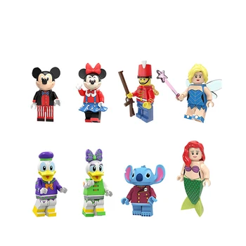 

DISNEY Minifigures Little Fairy Building Blocks Bricks Nutcracker Mickey Action Figures Children Christmas Gift Toy for Boy Girl