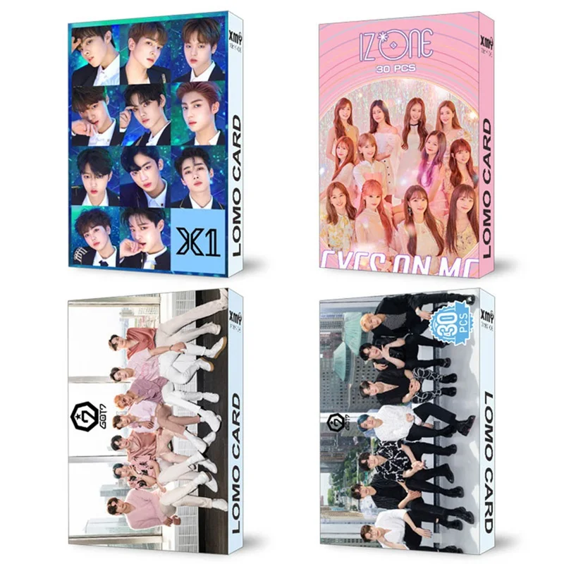 30 шт./компл. Kpop STRAY KIDS TXT дважды GOT7 EXO ITZY Lomo Card хорошего качества альбом постер HD