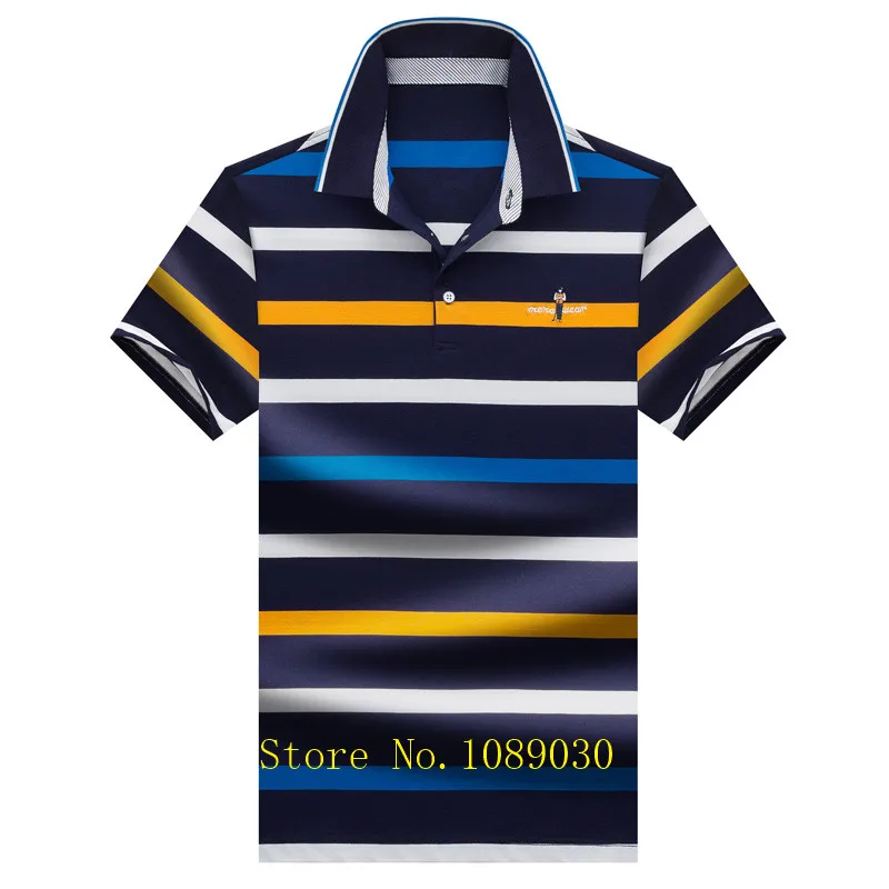 Роскошная брендовая мужская рубашка поло Tace Shark US, повседневная мужская рубашка поло с коротким рукавом, классические рубашки поло в полоску