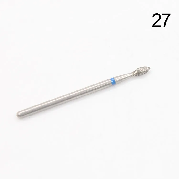 1 шт. Алмазная дрель для ногтей фреза для дизайна ногтей сверло для удаления кутикулы для маникюра пилки для ногтей электрические фрезы Инструмент для шлифовки заусенцев - Цвет: JGS-ZH07-27
