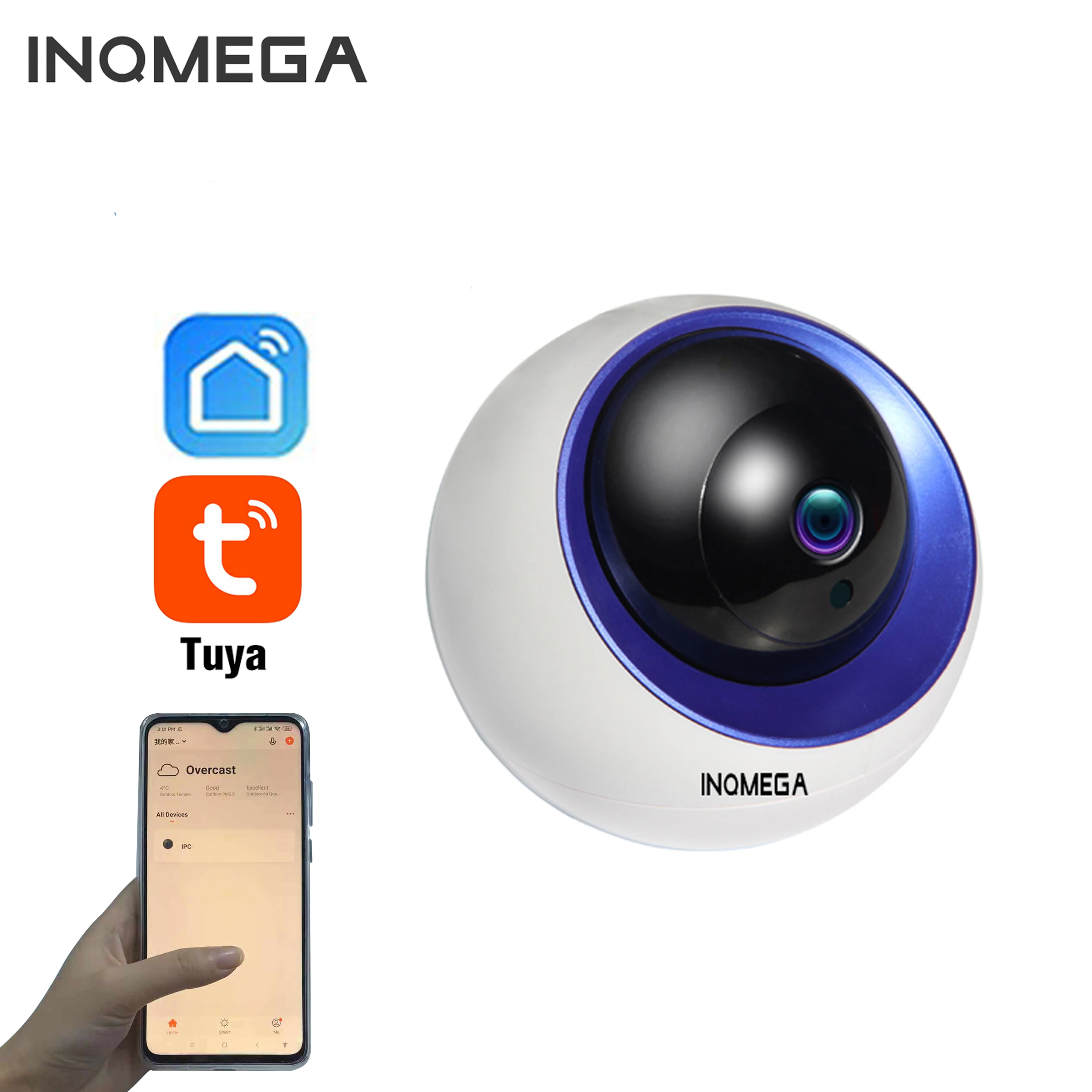 INQMEGA TUYA IP камера для домашней безопасности видеонаблюдения сеть Wifi Kamera