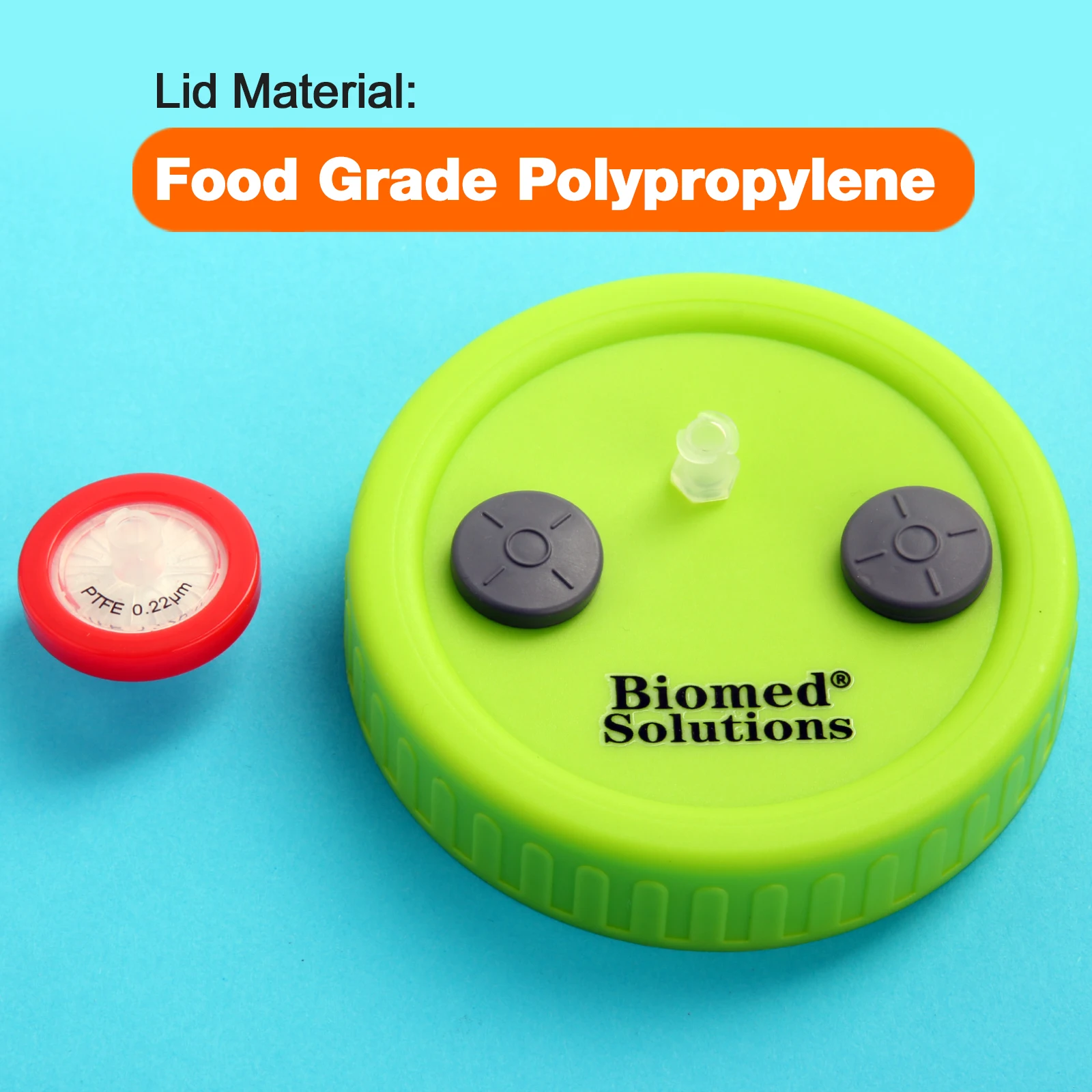 Liquid Culture Lids-Autoclavable WIDE Mouth Jar Lids with Heavy Duty Injection Port for Mushroom Cultivation