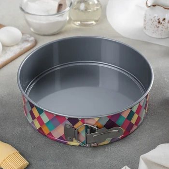 

Detachable baking dish "Rhombus", d = 26 cm, with non-stick coating