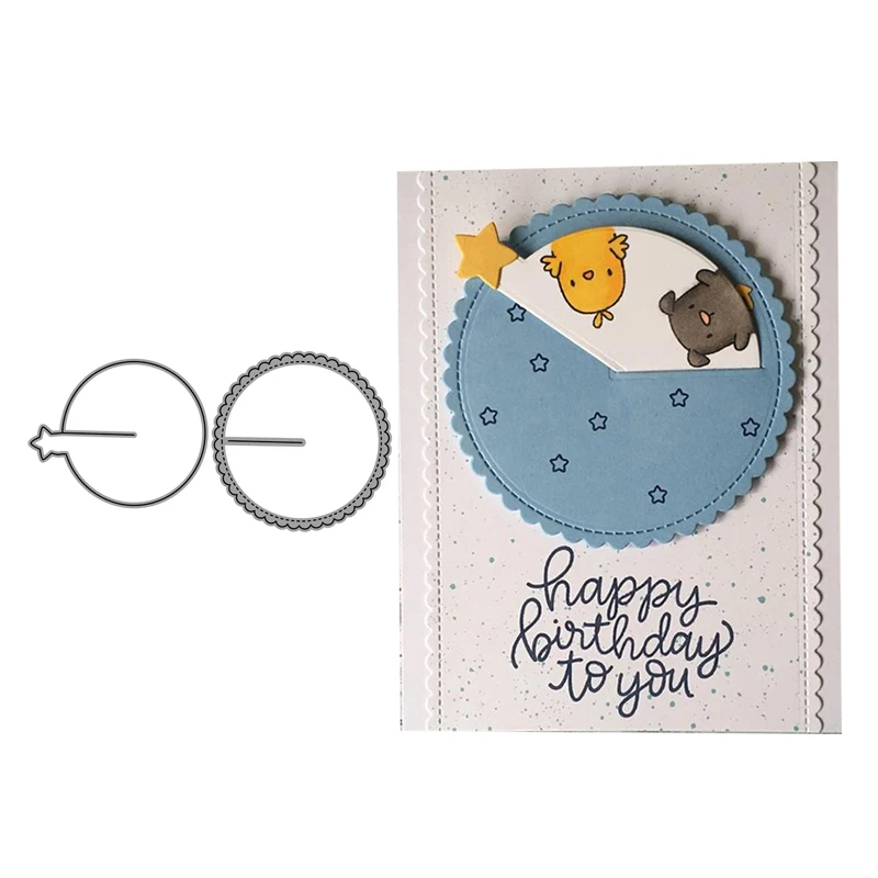 

CH Wave circle Metal Cutting Dies Stencils For Scrapbooking Photo Album Decoration Embossing Paper Card Craft