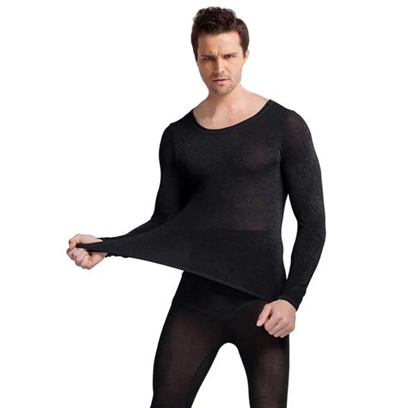 Queenral Thermal Underwear Men Women Long Johns Women Winter Ultra Thin Seamless Shape Slimming Thermal Underwear Male Female 5